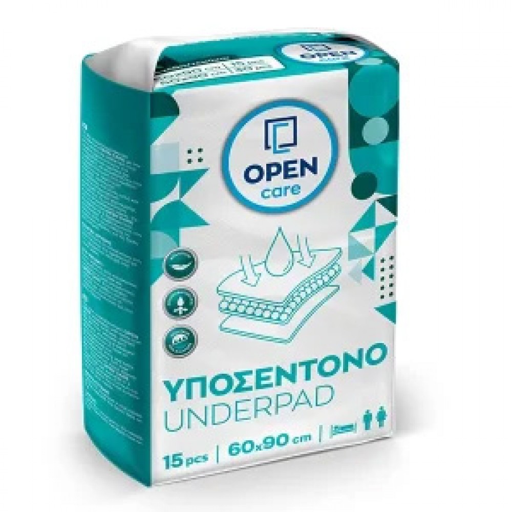 Υποσέντονα Open Care 60x90 - 15 Τεμαχίων