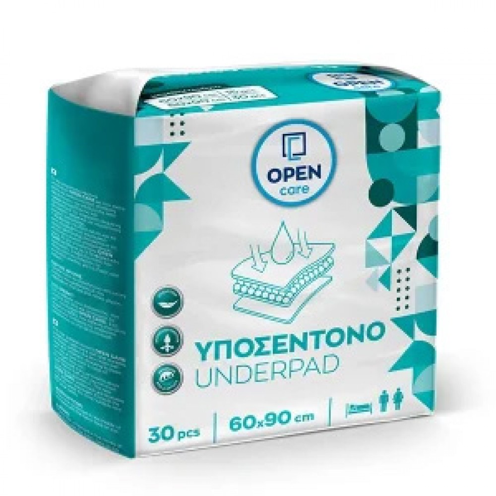 Υποσέντονα Open Care 60x90 - 30 Τεμαχίων
