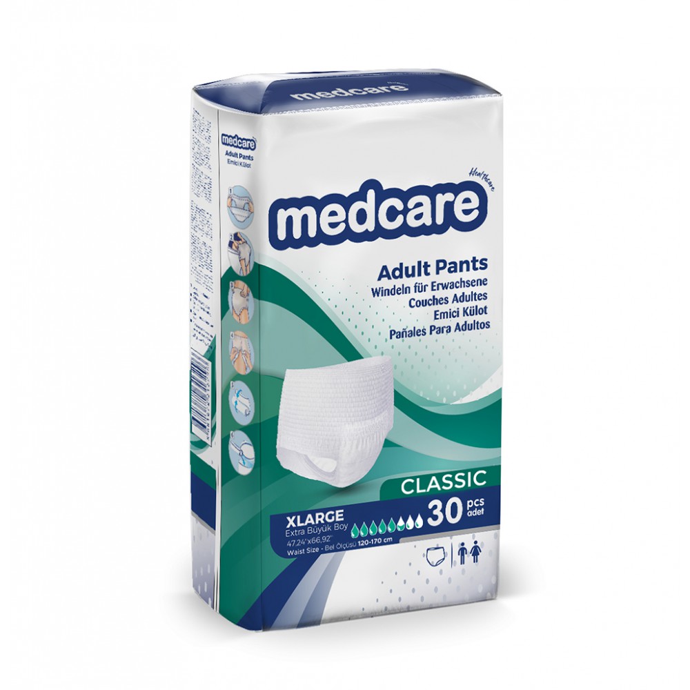 MedCare Βρακάκια Ενηλίκων Classic (30Τεμ) - XLarge