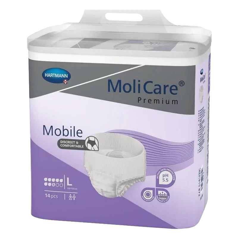 MoliCare® Premium Mobile 8 Σταγόνων - Βρακάκια Ακράτειας Νύχτας (14 Τεμ) - Large