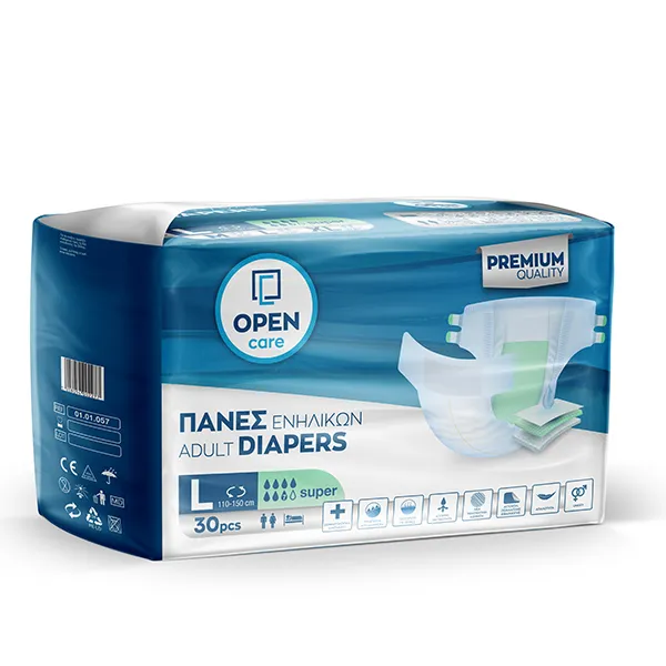 Πάνες Ενηλίκων Open Care Super Adult Diapers - Large
